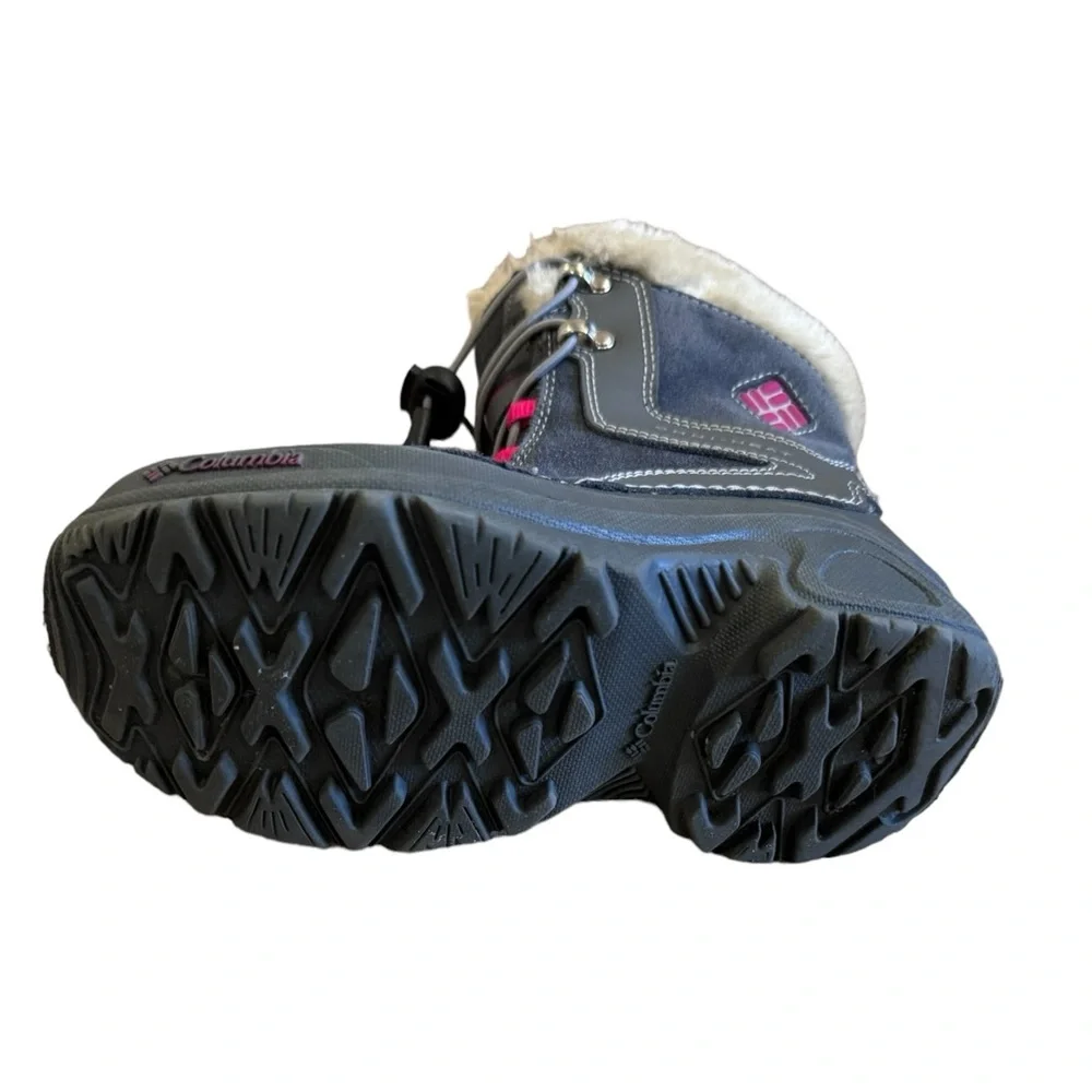 Columbia Bugaboo Winter Boot Grey / Pink Girls 1